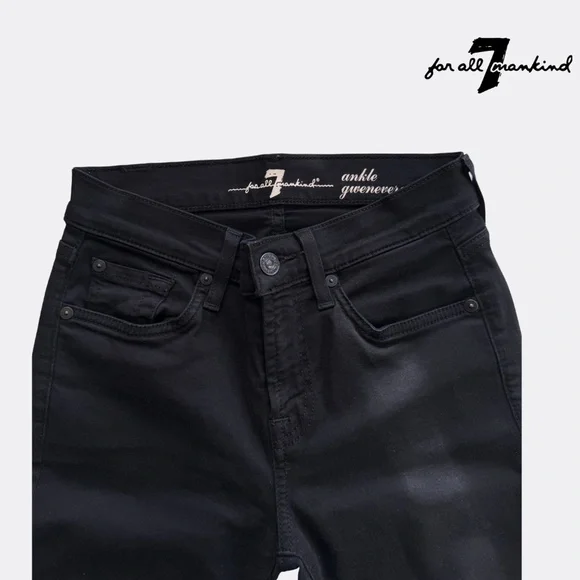 7 For All Mankind Women’s Gwenevere Ankle Skinny Mid Rise Jeans – Size 24 – B - Picture 6 of 8